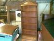 £250 - STUDY AND bookcase,  real dark