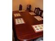Dining Table and Chairs For Sale. Dark wood dining table....