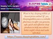 Sleep well with Sleeping Tablets